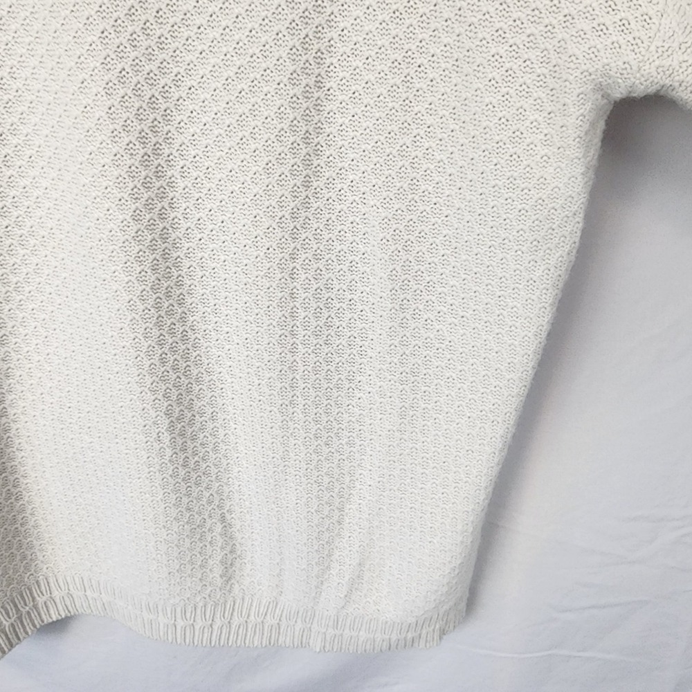 Fat Face Cream Ivory Chunky Knit Fisherman Sweater Women's Size 20 - Picture 5 of 8